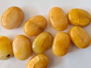 หินอะเวนจูรีนสีเหลืองหินปาล์ม,หินอะเวนจูรีนหินปาล์มคริสตัลสีเหลืองสำหรับเป็นของขวัญโมรา Alfazal - Product Image 2