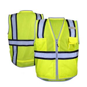 Workpro — gilet de sécurité anti-poussière en maille réfléchissante de haute visibilité, avec poches, pour la Construction - Product Image 1