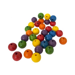Cuentas de madera para entrenamiento de niños, clavijas de madera para juguetes, juguetes de enhebrado de madera - Product Image 4