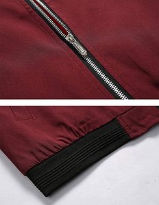 Chaquetas cortavientos de nailon para hombre, Cazadora Bomber lisa de satén para invierno, venta al por mayor - Product Image 6