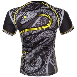 Wholesale Custom Sublimation Spandex Surf Shirt Design Your Own Compression MMA Bjj Rash Guard - Product Image 1