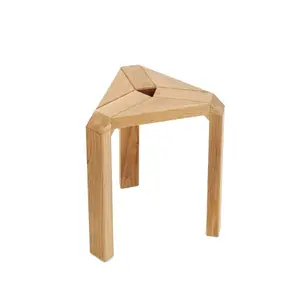 Handmade Decorative Commercial Furniture Wooden Bar Stools with Chair With Foot Rest Step Stool High Standard Quality