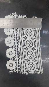 Lacets en coton brodés sur mesure, faits sur mesure, adapté pour les vêtements et les vêtements féminins, disponible dans de grandes tailles, - Product Image 4