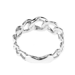 925 joyas de plata esterlina anillo chapado en rodio anillo de cadena de joyería de las mujeres, regalo de cumpleaños - Product Image 3