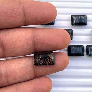 Joyas de piedras preciosas de rutilo negro hechas a mano de alta calidad con diseño de moda Piedra preciosa natural Certificado IGI Precio al por mayor de fábrica - Product Image 3