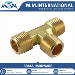 Chất lượng cao <span class=keywords><strong>Brass</strong></span> khí TEE <span class=keywords><strong>3</strong></span> cách kết nối Metric thép gai Hose phù hợp phụ kiện đường ống của nhà sản xuất - Product Image 6