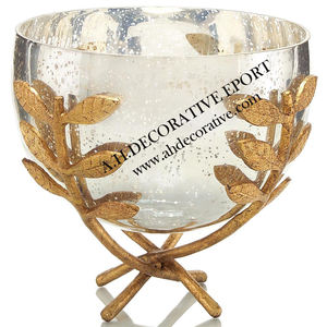 Bols de service décoratifs en métal bon marché, prix de gros, pour la maison, les hôtels et les restaurants, décoration de mariages - Product Image 3