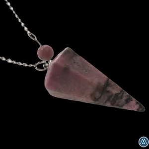 Péndulo de radiestesia de ágata de Rodonita Natural de alta calidad para curar adivinación y equilibrar Chakras al por mayor - Product Image 6