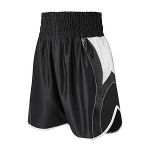 Black and <b>Silver</b> MMA <b>Short</b> Factory Wholesale Plain Stretchy Fight Mma Kick Boxing Muay Thai Martial Arts Fight <b>Shorts</b> - Product Image 1