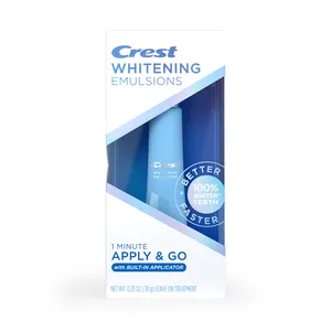 Emulsões de clareamento crest 3d white com aplicador embutido 10g