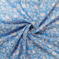 Tissu d'ameublement indien artisanal en coton doux, écologique, imprimé à la main, à motifs floraux, pour la décoration intérieure et les sacs – Vente en gros