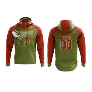 SWEATSHIRTS À CORDON PERSONNALISÉ EN GROS BON MARCHÉ HAUTE SUBLIMATION PERSONNALISÉ QUALITÉ DE L'ÉQUIPE HOODIES VÊTEMENTS DE SPORT - Product Image 5