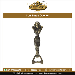 Ouvre-bouteille en fonte Style Vintage écologique, 1 pièce, en forme de sirène, pour traiteurs et canons - Product Image 2