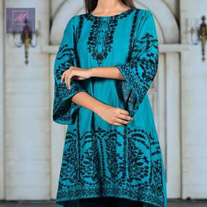 Kurtis de broderie en coton faits à la main pour adultes 2025 vêtements de fête traditionnels indiens Salwar Kameez - Product Image 4