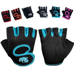 Padded <b>Grip</b> Finger-less Gym Gloves for <b>Weight</b> <b>Lifting</b> Cross Training - Product Image 1