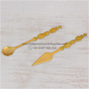 CU-1001ช้อนทองเหลืองและหอกเทียนทำด้วยมือระดับพรีเมี่ยมสินค้าพรีเมี่ยมที่ทำด้วยมือ - Product Image 2