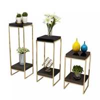 Support de fleurs en acier inoxydable, écologique et durable, style américain, multi-usages, étagère de sol pour jardin, maison, pépinière, vente en gros