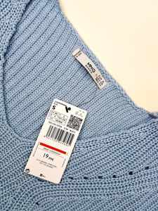 Overstock Apparel Branded Labels Women Ladies <b>Pullovers</b> <b>Jumper</b> Long Sleeve Sweater Crew Neck Casual Summer 100% Cotton - Product Image 4