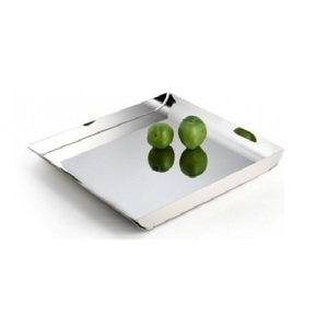 New Arrival Hot Selling Serving <b>Tray</b> Rectangle Metal Shallow <b>Tray</b> Food Serving <b>Tray</b> For Kitchen Use - Product Image 1