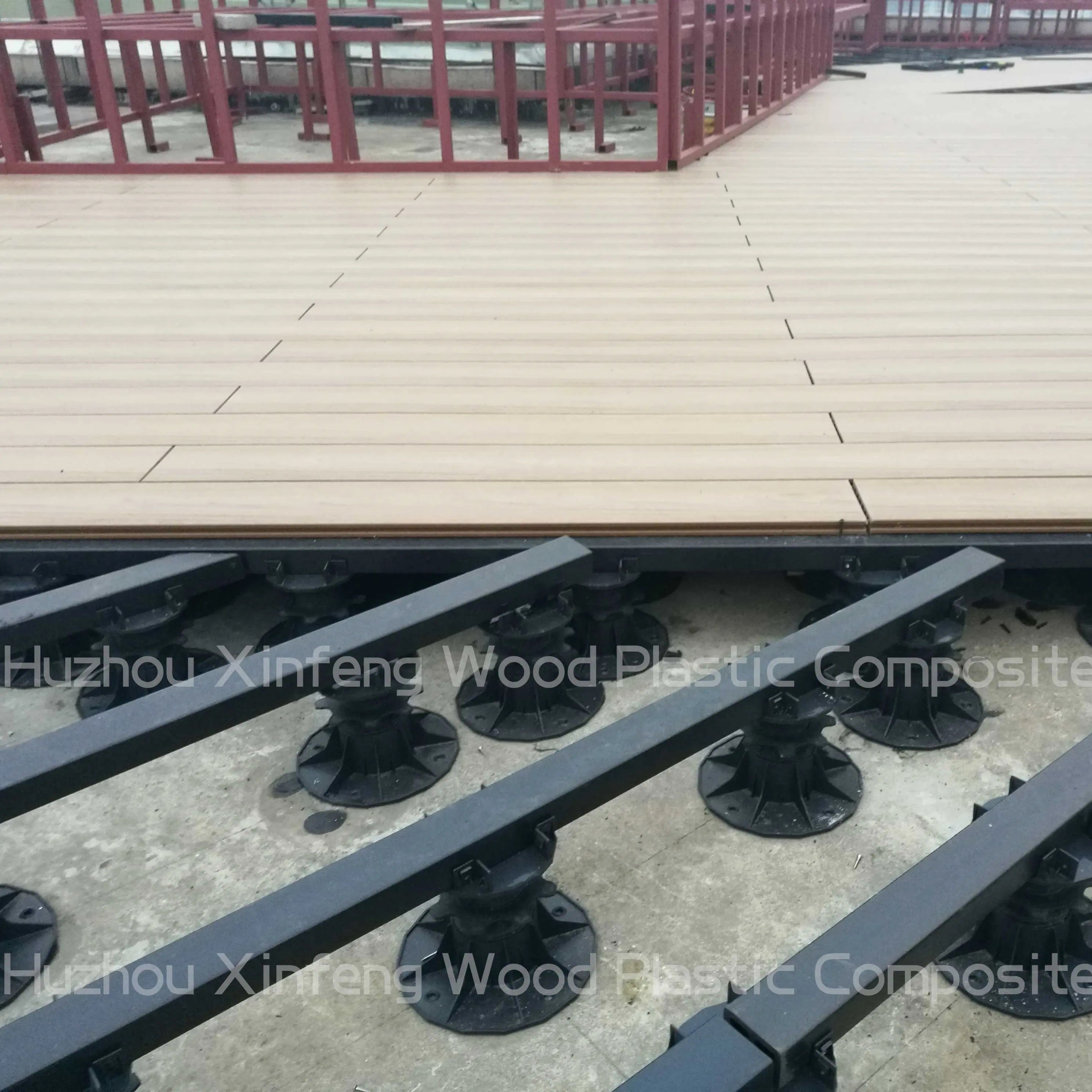 High Load Deck Stütz sockel Installation auf Balken mit verstellbarem Sockel XF-T204B-2