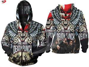 Sweat à capuche zippé pour homme, sweat à capuche en sublimation 3D, 100% polyester, sweat à capuche zippé, coupe ajustée et surdimensionnée pour hommes et femmes - Product Image 4