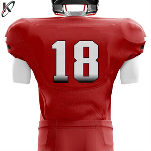 Ensemble d'uniformes de football américain sur mesure de haute qualité, maillots/pantalons en mesh respirant avec impression par sublimation, impression de logo, grandes tailles - Product Image 6