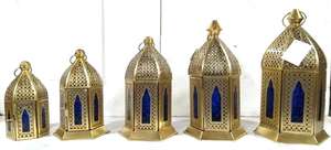 Bougeoir en verre en métal de fer de lanterne marocaine de haute qualité pour la décoration de Noël prix de gros - Product Image 3