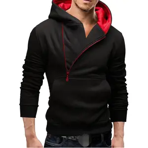 Fashion Pria Hoodies Olahraga Kaus Pria Musim Dingin Topi Kerah Hangat Lengan Panjang Pakaian Swag Pullover Hoodies