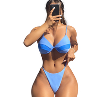Maillot de bain push up personnalisé nouvel ensemble de bikini patchwork pour femmes maillots de bain brésiliens sexy