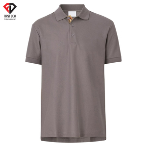 Polo respirant 100% en coton Polyester pour hommes, couleur unie, blanc, bon marché, vente en gros - Product Image 2