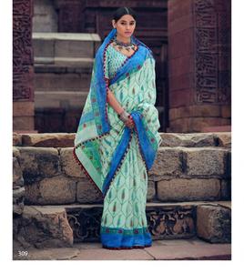 Ropa informal de algodón para mujer, diseño de Saras con estampado de seda, precio al por mayor - Product Image 2