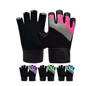 Women's Essential Leather Weightlifting <b>Gloves</b> for Gym Workout Ladies Fitness Exercise - Product Image 1