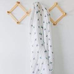 Beautiful baby <b>muslin</b> <b>swaddle</b> blanket 100% organic <b>muslin</b> cotton custom printing baby <b>swaddle</b> wrap blanket - Product Image 2