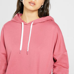 High Quality Women Crop Top Hoodies Fleece Made Casual Wear Cropped Hoodies for Adults - Product Image 2