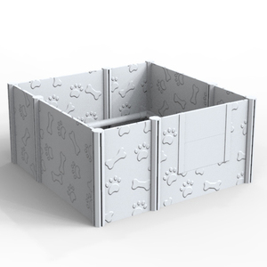 Easily Assembled Safety White Vinyl PVC Plastic pet house dog pen whelping box for puppy dogs