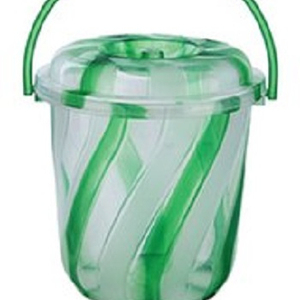 Seau de styliste en spirale, seau givré 11 ltrs, Double couleur, rond, transparent, nouveau matériel, prix usine - Product Image 2