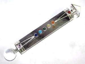 Baguettes de guérison Chakra, 2 pièces, meilleur rapport qualité/prix, améthyste, avec pyramide, en solde - Product Image 2