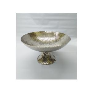 Plateau en métal fait main moderne imprimé logo personnalisé designer décoratif grands plateaux nickelés pour la cuisine Noël - Product Image 2