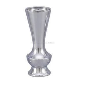 Florero de aluminio para decoración del hogar con decoración de mesa con acabado plateado Florero superventas. - Product Image 3