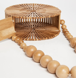 Elegant Handcrafted Wooden Clutch Bag for Women <b>Unique</b> Natural Design with High-Quality Perfect for Evening Parties and Weddings - Product Image 5