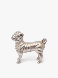 Accessoires pour la maison, figurine de chien pug, accessoires pour la maison avec finition argentée pour la décoration de la maison, fabricant et exportateur - Product Image 2