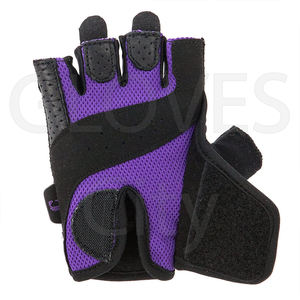 Guantes de cuero de entrenamiento de gimnasio para Mujer de Medio dedo de la mejor clase, logotipo personalizado para levantamiento de pesas, Fitness para guantes City Sialkot - Product Image 4