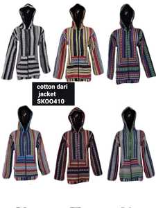 Nouvelle veste d'hiver à capuche en tissu de coton Dari, Design tendance multicolore, veste élégante unisexe - Product Image 2