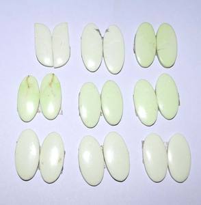 พลอยคู่ทำจากเลมอนธรรมชาติ,พลอย Cabochon ขนาดฟรีสำหรับทำเครื่องประดับ DIY คู่หิน - Product Image 2