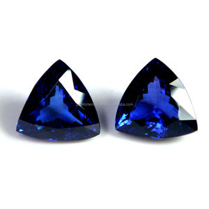 Tanzanite taille trillion, vente en gros, meilleur prix de gros, fabrication de bijoux fins faits à la main, tanzanite bleue précieuse, OEM - Product Image 1