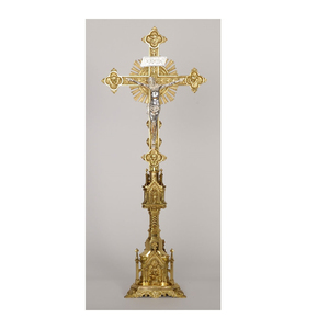 Croix d'autel en laiton de haute qualité, Brassworld inde - Product Image 1