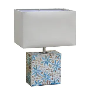 Modern light table desk lamps mother of pearl inlay rechargeable table lamp wholesale from Vietnam