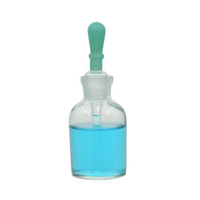 Flacon compte-gouttes en verre borosilicaté transparent 3.3 avec pipette compte-gouttes à embout en caoutchouc, col émaillé, capacité 30ml-250ml, graduation imprimée