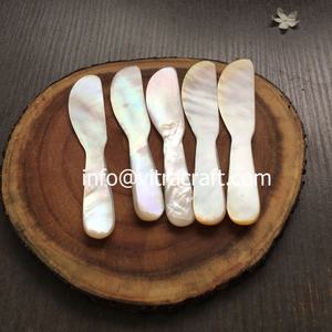 COUTEAU en nacre à lèvres GOLD LUXURIOUS, couteau à caviar fait à la main Vietnam Cadeau unique - Product Image 2