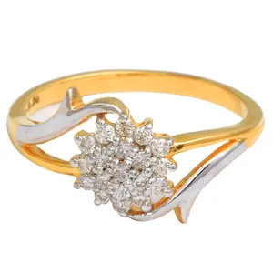 Vero anello di diamanti per donna al prezzo all'ingrosso IGI & Ingemco certificati gioielli con diamanti Top gioielleria in anello India